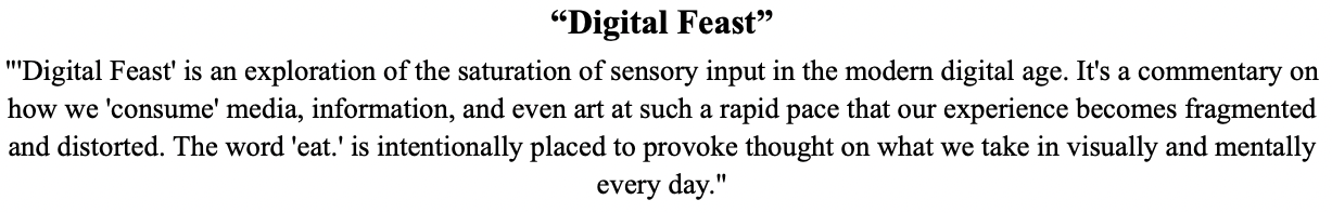 "Digital Feast"