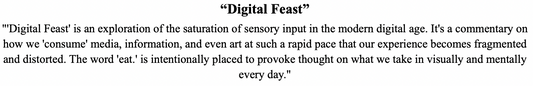 "Digital Feast"