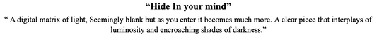 "Hide In your mind?
